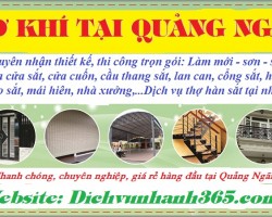Thợ hàn sắt chuyên nghiệp - Dịch vụ sơn, sửa chữa cửa sắt tại Quảng Ngãi